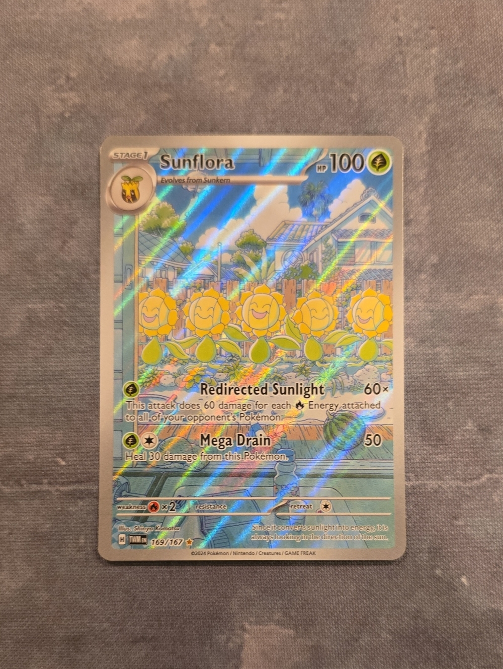 Sunflora 169/167 Twilight Masquerade Pokemon TCG (Near Mint Condition)!